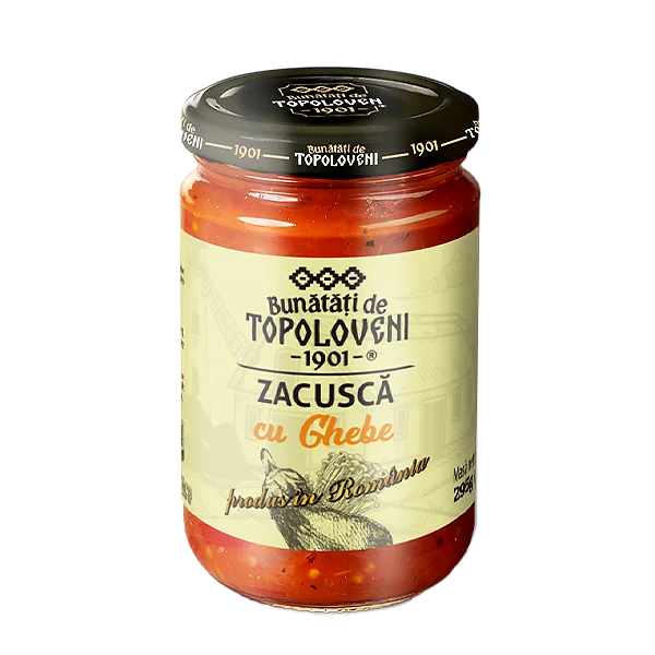 Bunătăți de Topoloveni Zacuscă cu ghebe 295 g