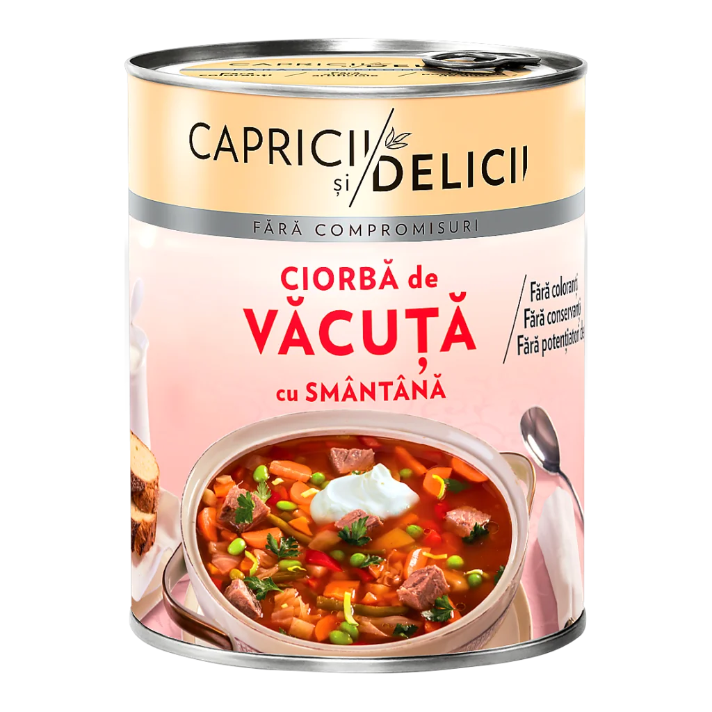 Capricii și Delicii Ciorbă de vacuta 400 g