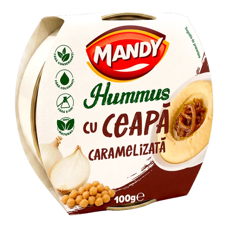Mandy Hummus cu ceapă caramelizată 100 g