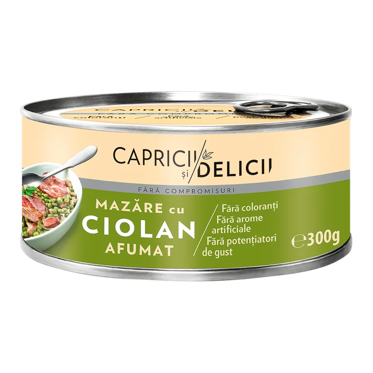 Capricii și Delicii Mazăre cu ciolan afumat 300g 300 g