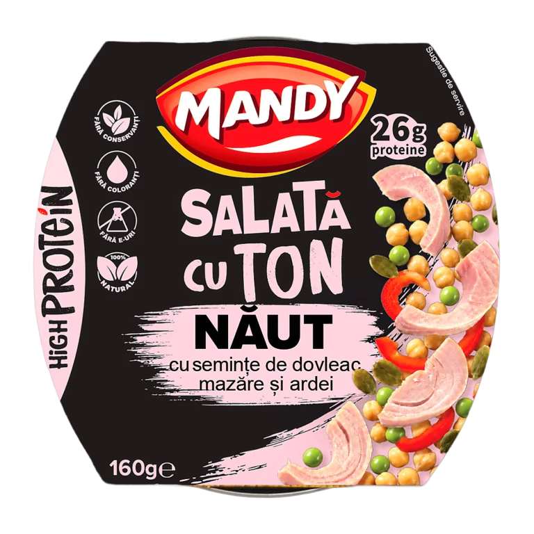 Mandy Salată cu ton high protein năut 160 g