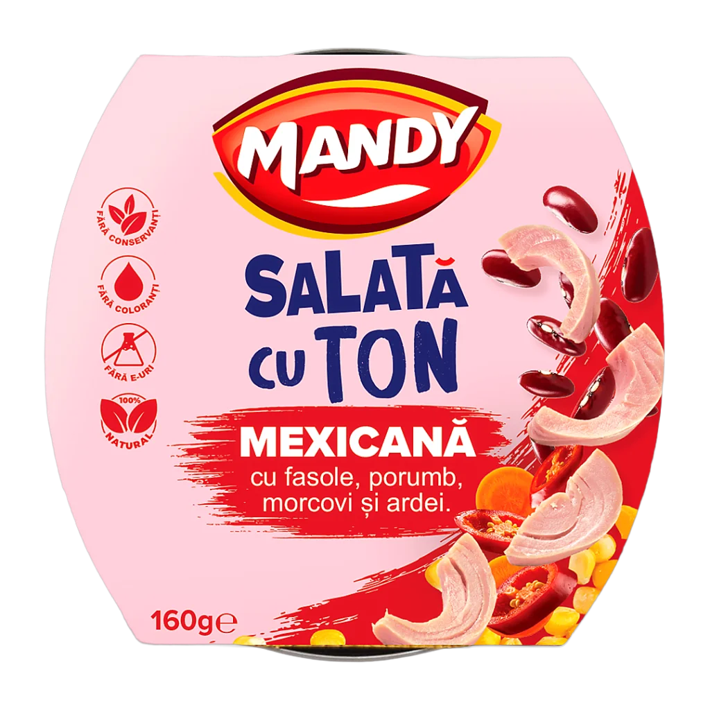 Mandy Salată cu ton Mexicana 160 g