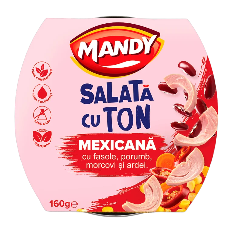 Mandy Salată cu ton Mexicana 160 g