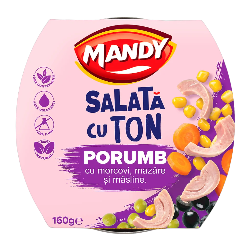Mandy Salată cu ton și porumb 160 g