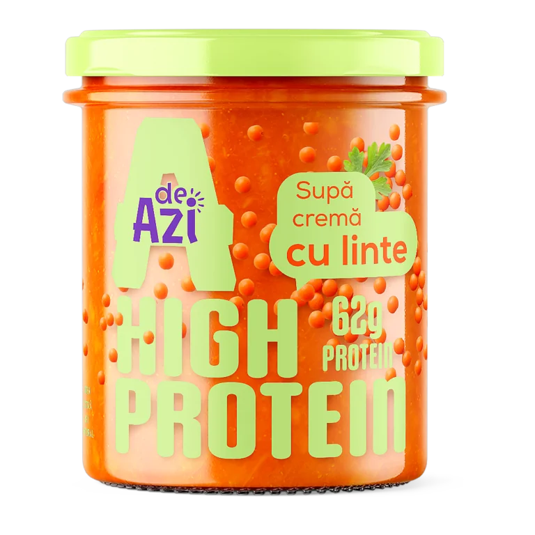 de Azi Supă cremă de linte high protein 390 g