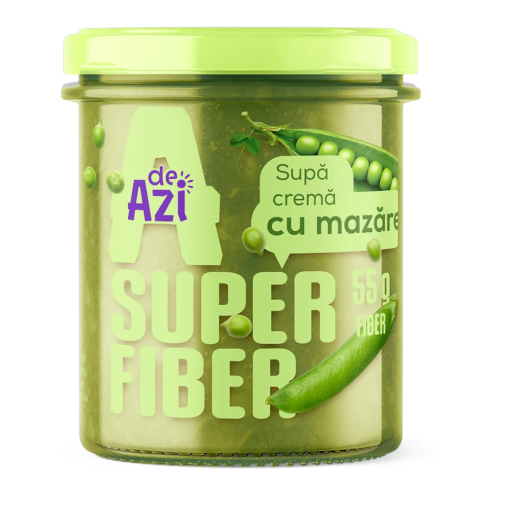 de Azi Supă cremă de mazăre super fibre 390 g
