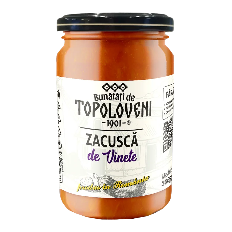 Bunătăți de Topoloveni Zacuscă de vinete 300 g