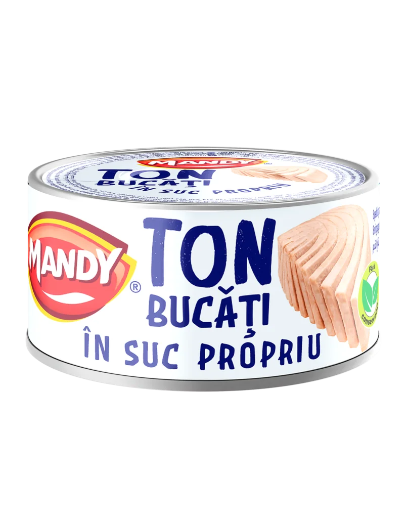Mandy Ton bucăți în suc propriu 160 g