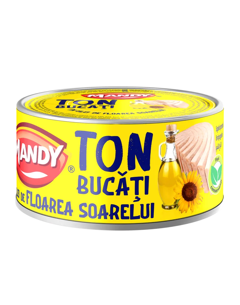 Mandy Ton bucăți în ulei de floarea soarelui 160 g