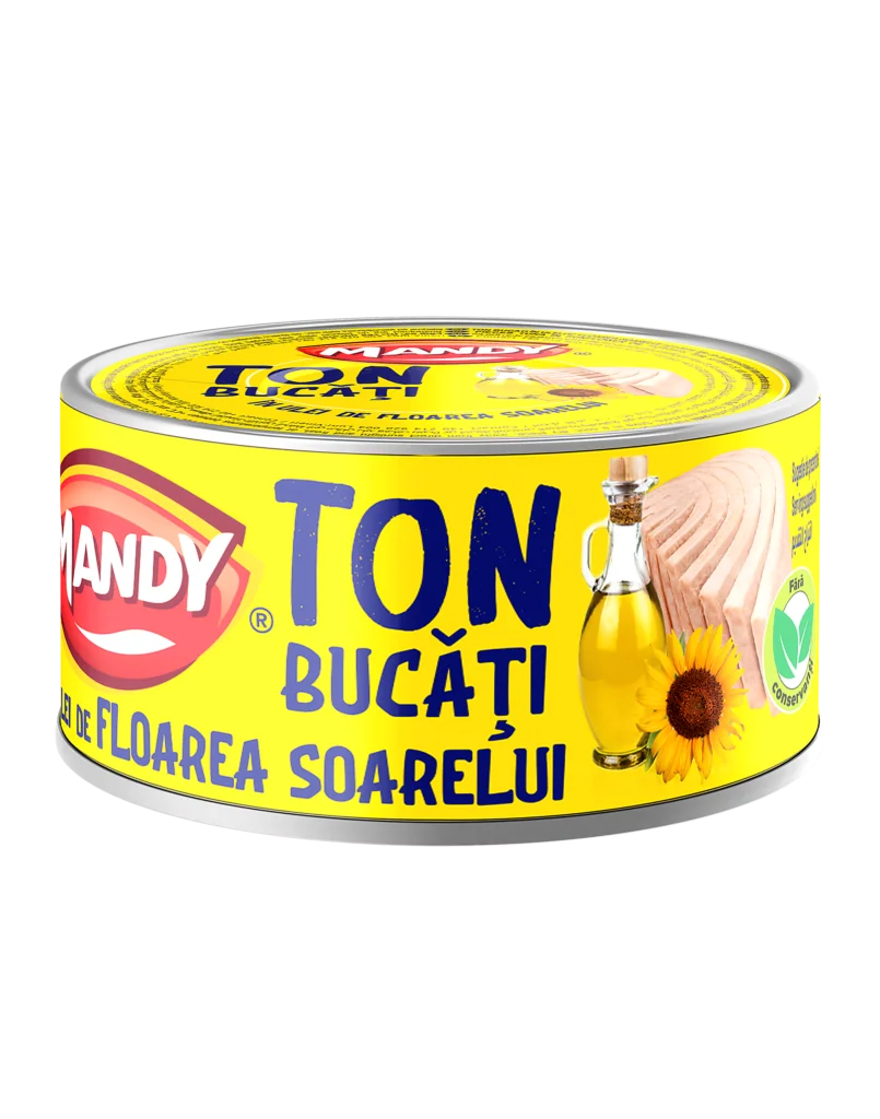 Mandy Ton bucăți în ulei de floarea soarelui 160 g