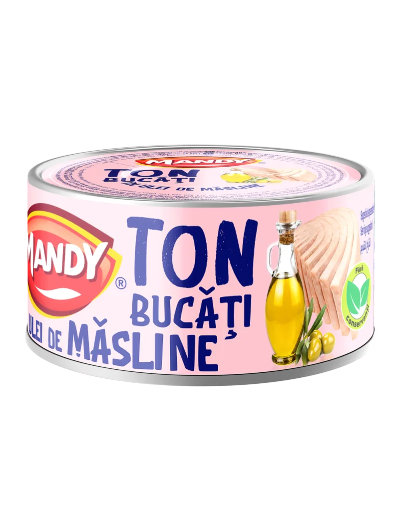 Mandy Ton bucăți în ulei de măsline 160 g