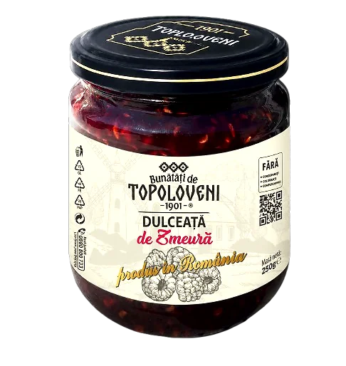 Bunătăți de Topoloveni Dulceață de zmeura 250 g