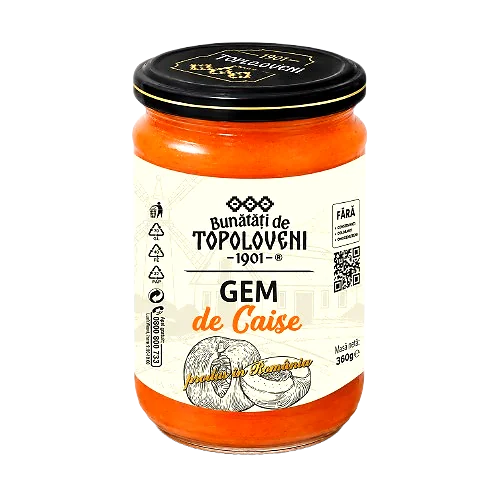 Bunătăți de Topoloveni Gem de caise 360 g