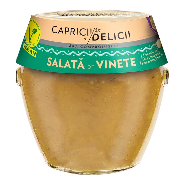 Capricii și Delicii Salată de vinete 525 g