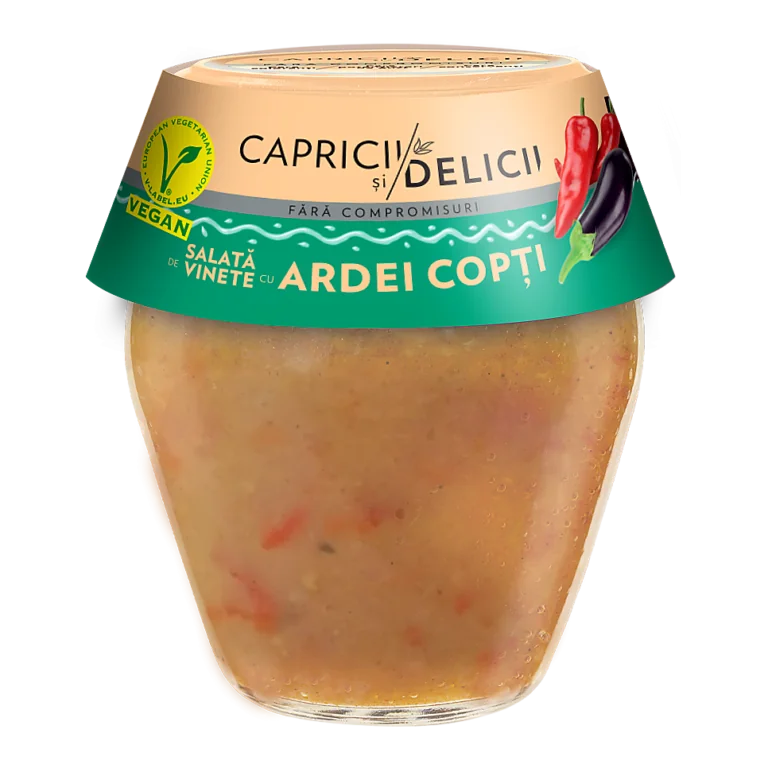 Capricii și Delicii Salată de vinete cu ardei copți 300 g