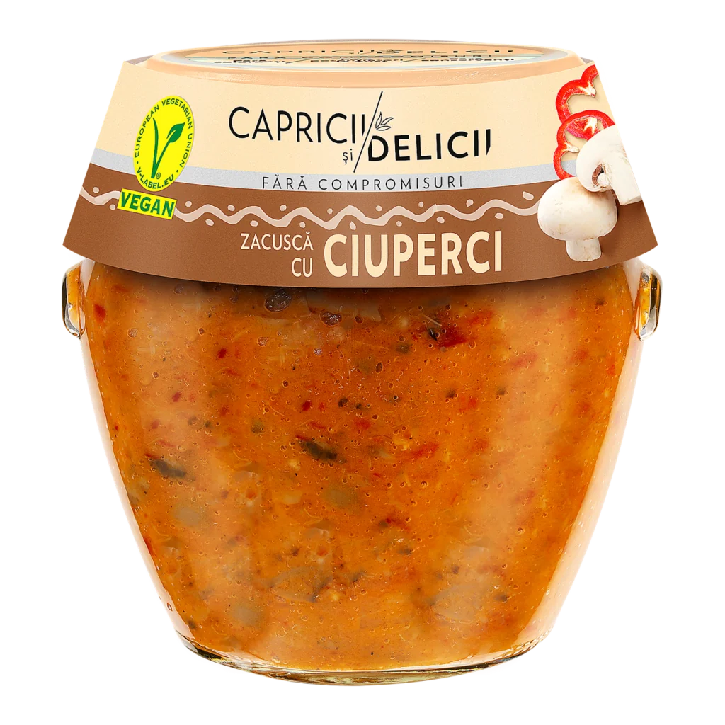 Capricii și Delicii Zacuscă cu ciuperci 550 g