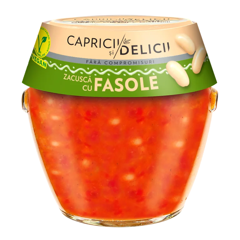 Capricii și Delicii Zacuscă cu fasole 550 g
