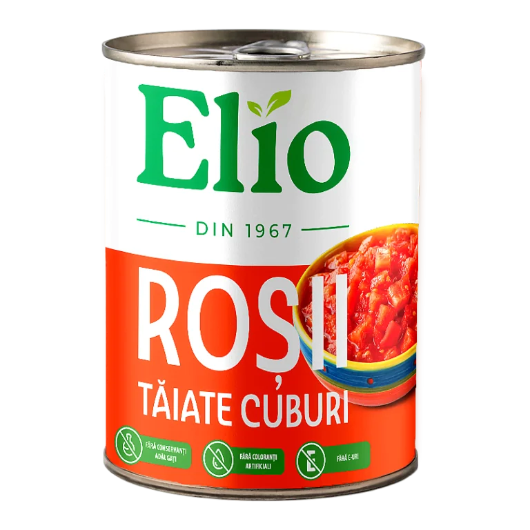 Elio Roșii tăiate cuburi 380 g