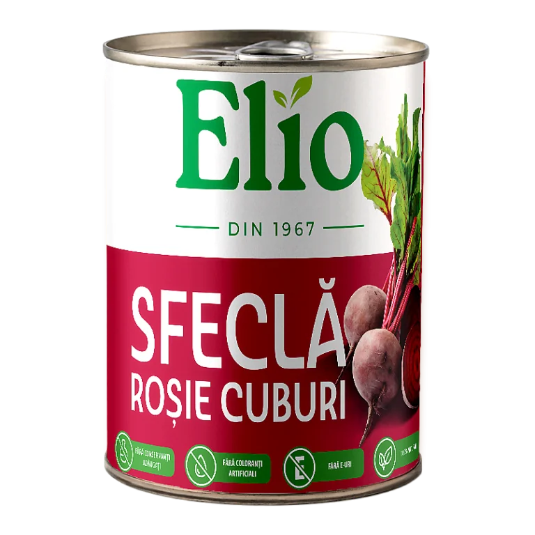 Elio Sfeclă roșie cuburi 430 g