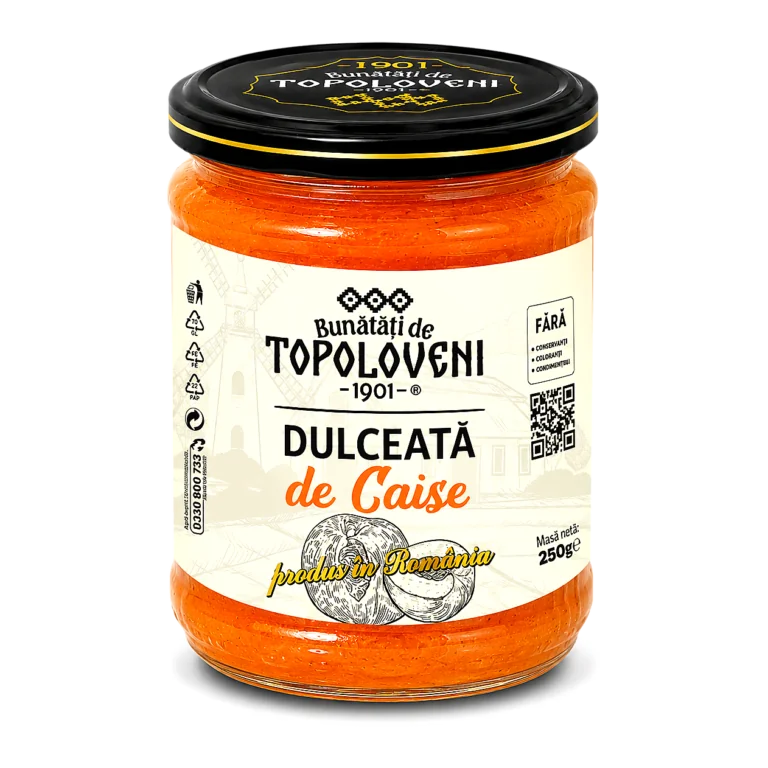 Bunătăți de Topoloveni Dulceață de caise 250 g