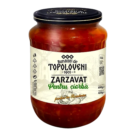 Bunătăți de Topoloveni Zarzavat pentru ciorbă 690 g